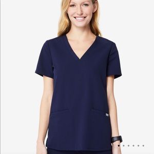 FIGS Navy blue Casma Three Pocket Scrub Top
